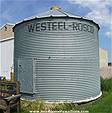 Picture: Westeel 1350 Bu Grain Bin w/ Wood Floor Note: To Be Sold By Photo Only Located 1Km South of Ponoka on Hwy 2A. To View Please Call Loree @ 403-783-9939