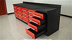 Picture: (NEW)2012 10FT Heavy Duty Work Bench c/w 20 drawers, alum. handles, back panel