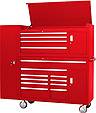 Picture: 3Pc. Ind. Gauge Tool Cabinet Set w/16 Drw., Tool Chest, Tool Cabinet Tool Side Cabinet, &  6 Castors